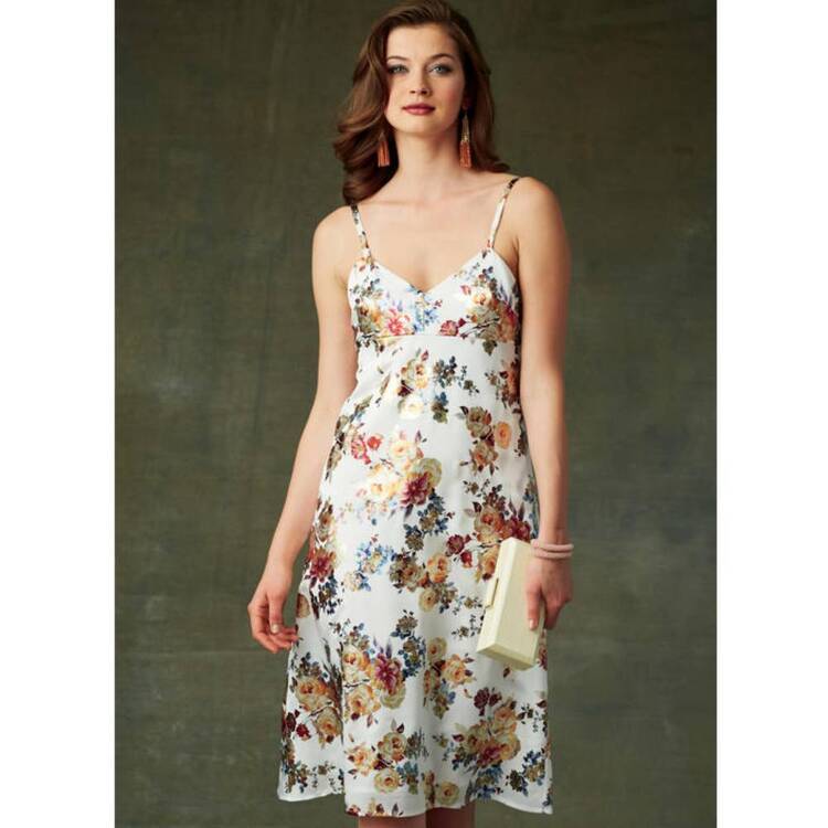 Vogue Sewing Pattern V9278 Misses' Slip-Style Dress White