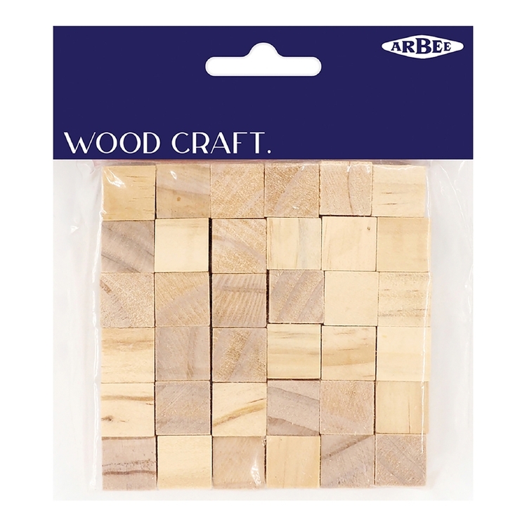 Arbee Wooden Cubes Natural 150 mm