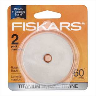 Fiskars Rotary A Pack of 2 60 mm Blades Orange 60 mm