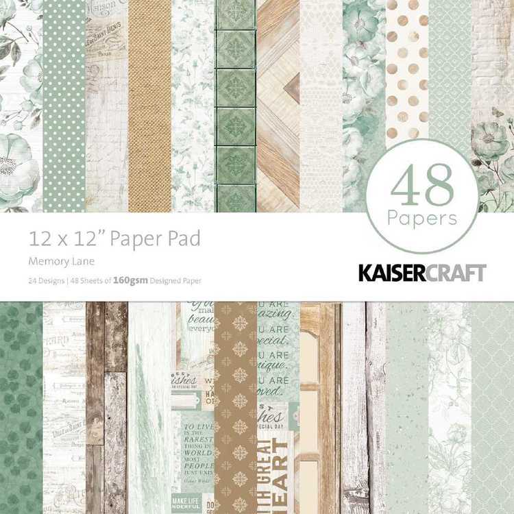 Kaisercraft Memory Lane 12" Paper Pad