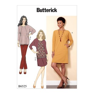 Butterick Pattern B6525 Misses' Knit Dress and Tunic