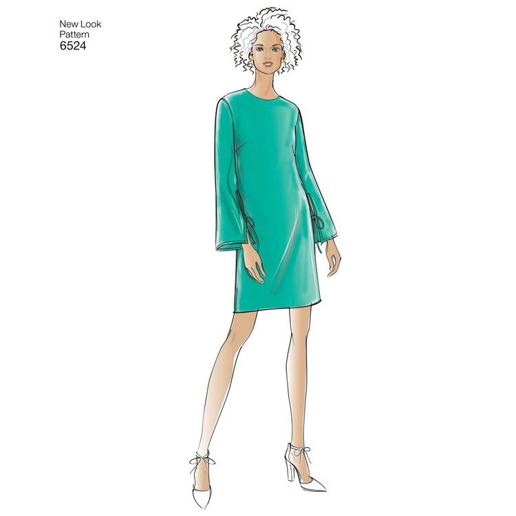 New Look Pattern 6524 Misses' Dress with Sleeve Variations