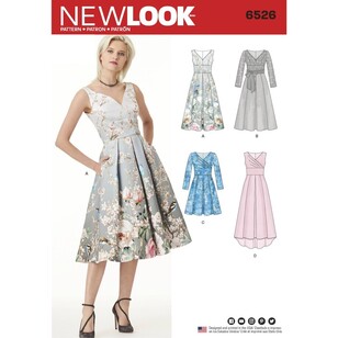 New Look Pattern 6526 Misses' Dress with Bodice Variations