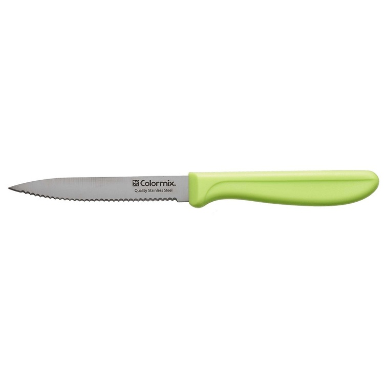 Colormix Serrated Kitchen Knife Green