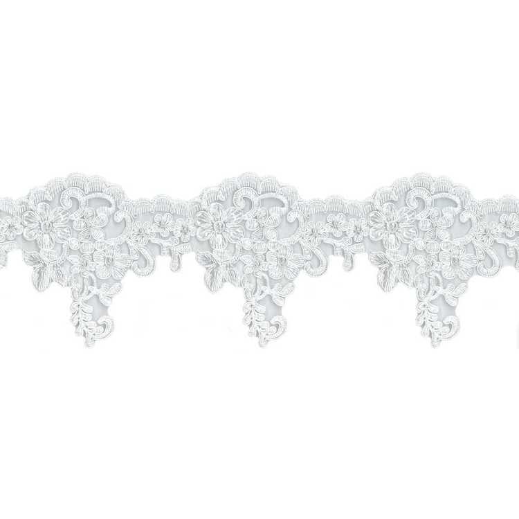 Birch Bridal Lace # 2 White 9 mm