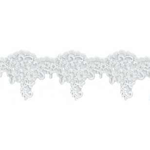 Birch Bridal Lace # 2 White 9 mm