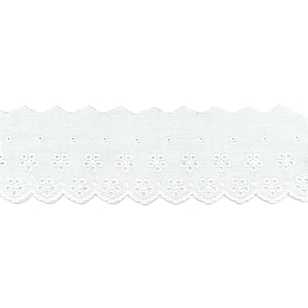 Birch Cambric Lace # 7 White 70 mm