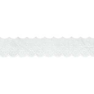 Birch Cambric Lace # 8 White 57 mm