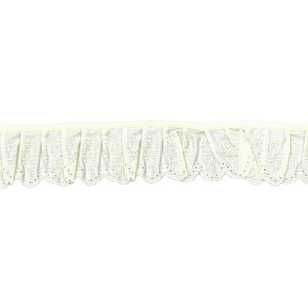 Birch Frilled Cambric Lace # 4 Cream 55 mm