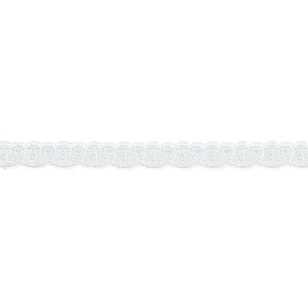 Birch Elastic Nylon Lace # 1 White 25 mm