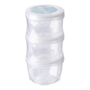 Crafters Choice Large Connector Storage Jars 3 Pack Clear Large