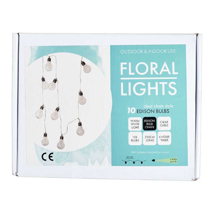Floral Light Garland Clear 230 cm