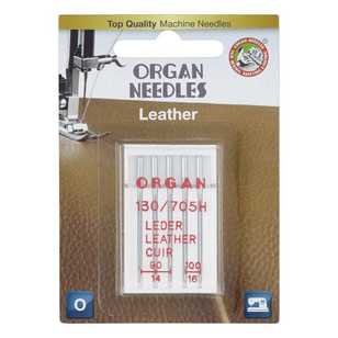 Organ Leather Needle Silver 90/14 100/16
