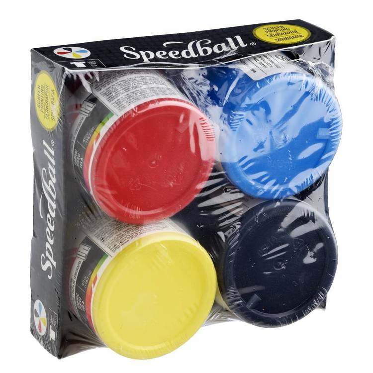 Speedball Fabric Ink Set 4 Colour