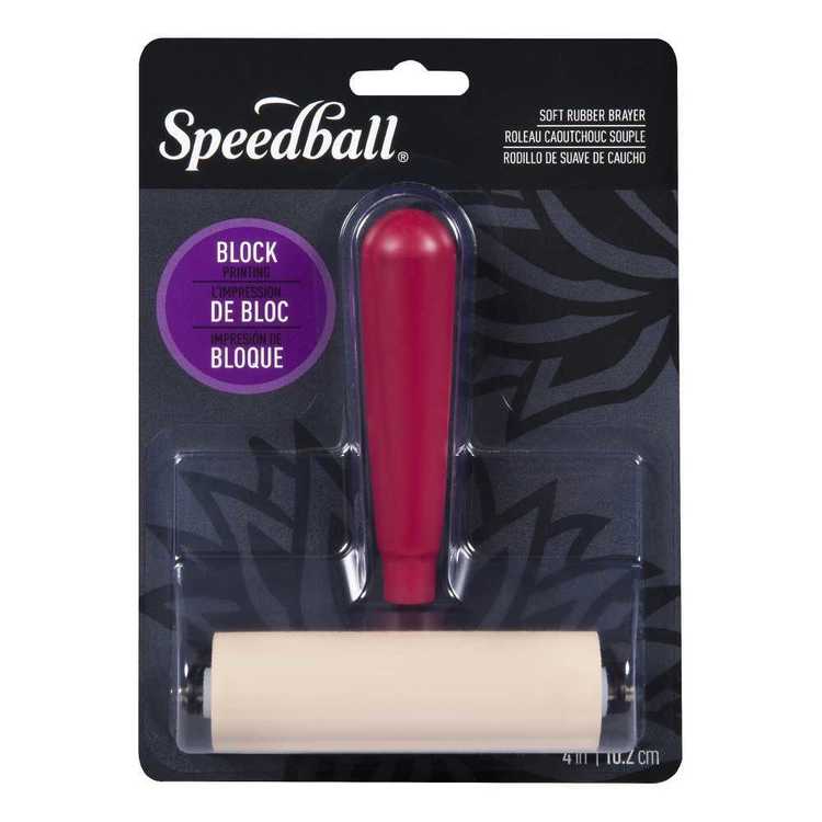 Speedball 4" Soft Rubber Brayer / Plastic