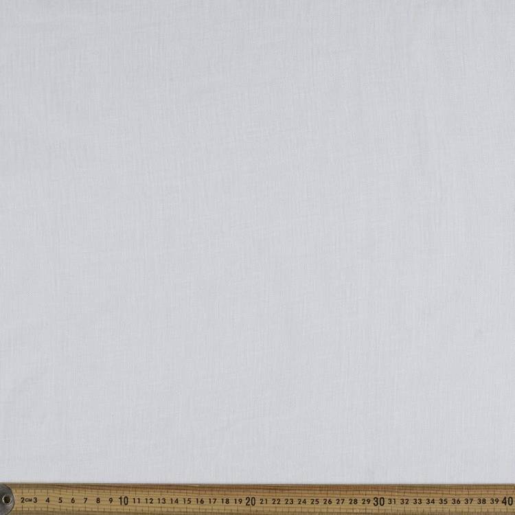 Light Weight Sheer Linen Fabric New White 145 cm
