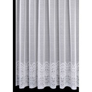 Caprice Bianca Continuous Sheer Multi Drop Curtain Fabric White