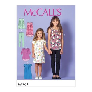 McCall's Pattern M7709 Children's/Girls' Tops