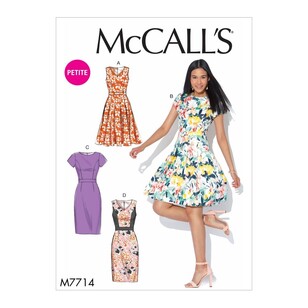 McCall's Pattern M7714 Misses'/Miss Petite Dresses