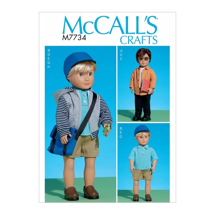 McCall's Pattern M7734 Clothes For 18" Doll