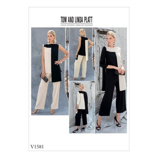 Vogue Pattern V1581 Misses Tunic And Pants