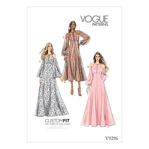 Vogue Pattern V9296 Misses Dress