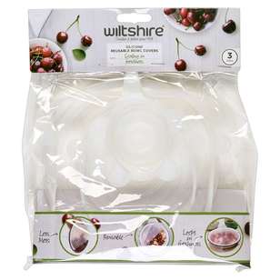 Wiltshire 3 Piece Silicone Bowl Cover Clear