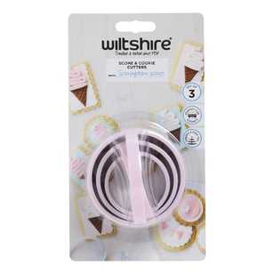 Wiltshire 3 Piece Scone Cutters Pink