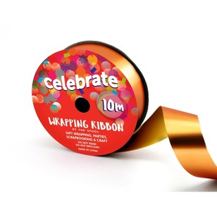 Metallic Wrapping Ribbon Rust