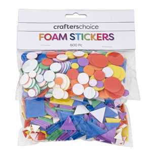 Crafters Choice Mixed Shapes Foam Stickers Multicoloured
