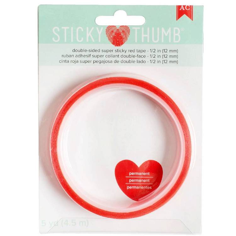 American Crafts Sticky Thumb 1/2 Red Tape