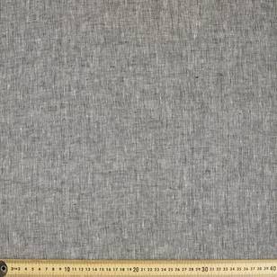Plain 130 cm Yarn Dyed Linen Black 130 cm