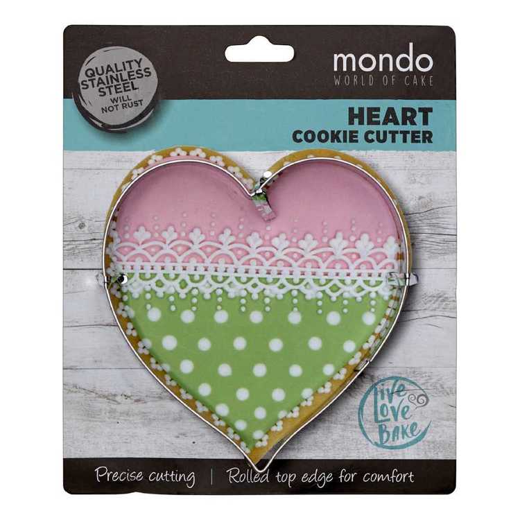 Mondo Heart Cookie Cutter Stainless Steel