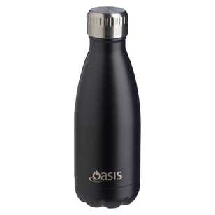 Oasis Stainless Steel 350 mL Drink Bottle Black