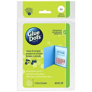 Glue Dots Removable Dots Sheets Multicoloured