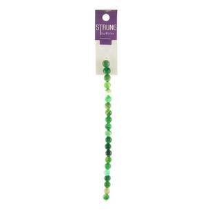 Ribtex Stone Beads String Green 8 mm
