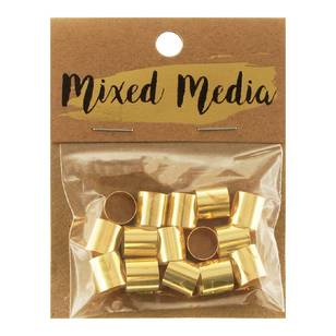 Ribtex Metal Tubes Gold 10 mm