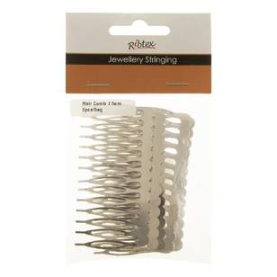 Ribtex Hair Comb Silver