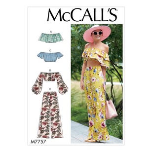 McCall's Pattern M7757 Misses' Tops And Pants