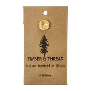 Timber & Thread Buttons Style 8 Brown