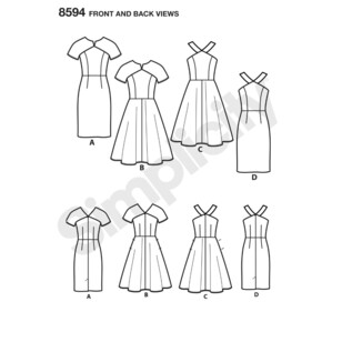 Simplicity Pattern 8594 Misses' And Petites' Dresses