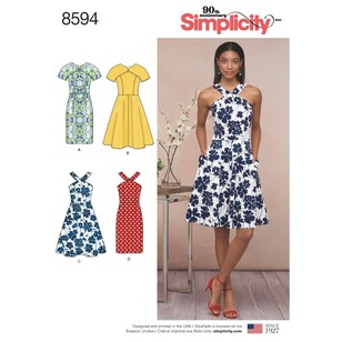 Simplicity Pattern 8594 Misses' And Petites' Dresses 6 - 14