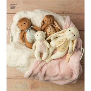 Simplicity Pattern 8625 Stuffed Animals And Gift Bags