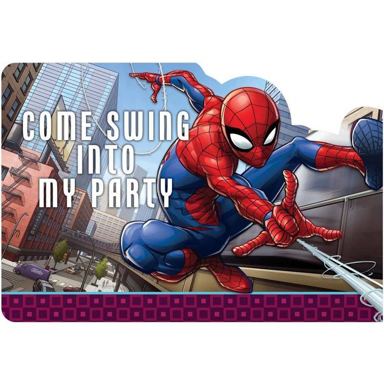 Spider-Man Webbed Wonder Postcard Invitations