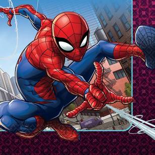 Spider-Man Webbed Wonder Lunch Napkins Multicoloured