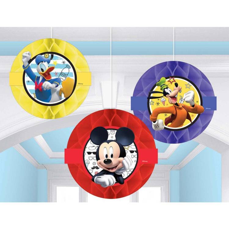 Mickey on the Go Honeycomb Decorations