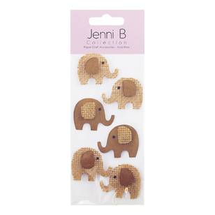 Jenni B Natural Elephants Stickers Natural