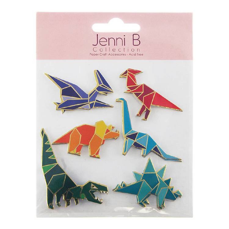 Jenni B Dinosaur Stickers Multicoloured