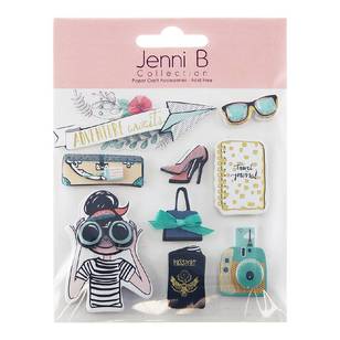 Jenni B Adventure Awaits Stickers Multicoloured