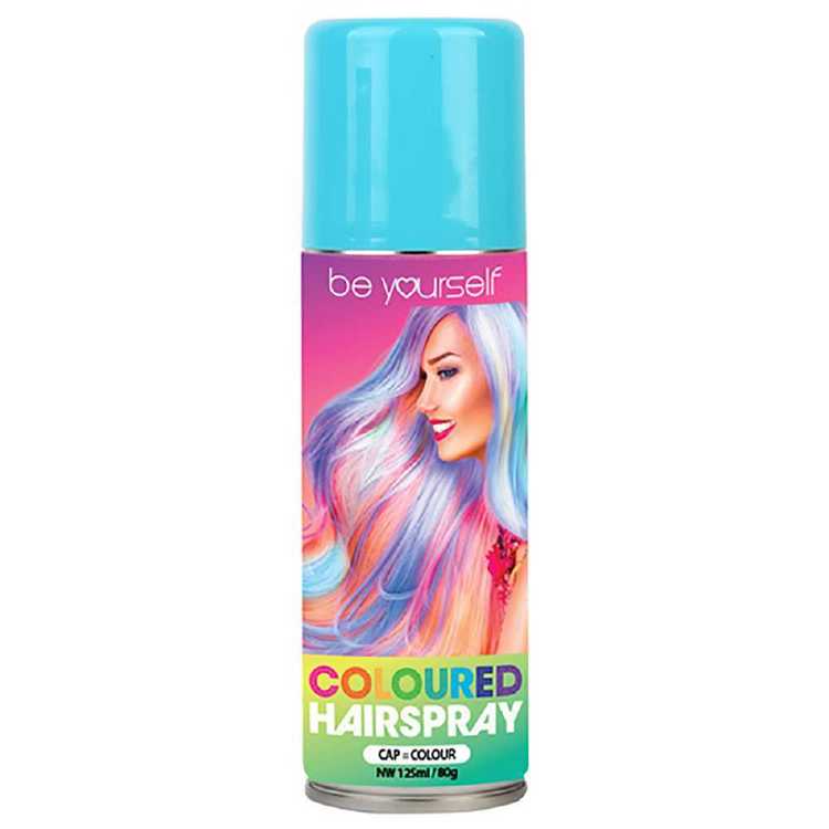 Be Yourself Coloured Hair Spray Aqua 125 mL